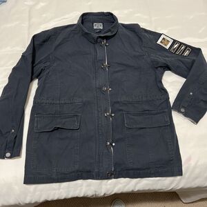 Lakegirl Canvas Jacket Fishing Hunting Patches hook and eye button up Women’s XL